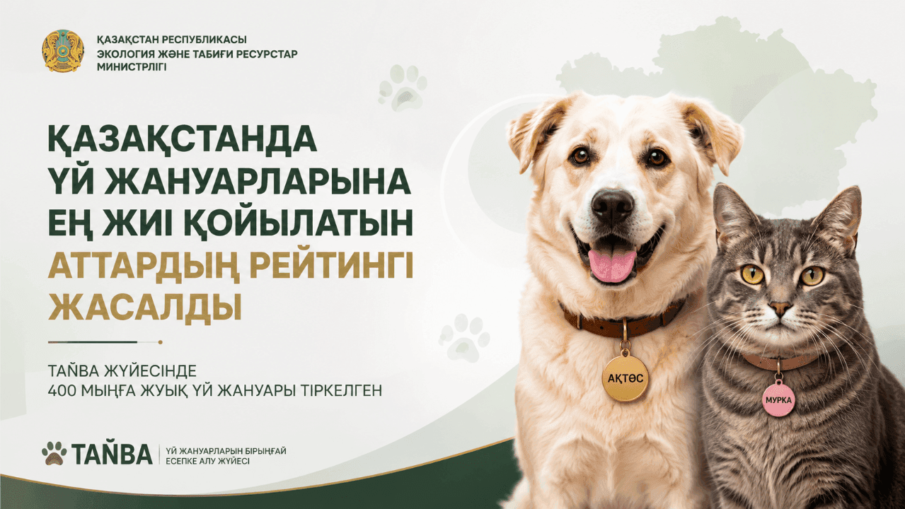В Казахстане составили рейтинг самых популярных кличек домашних животных