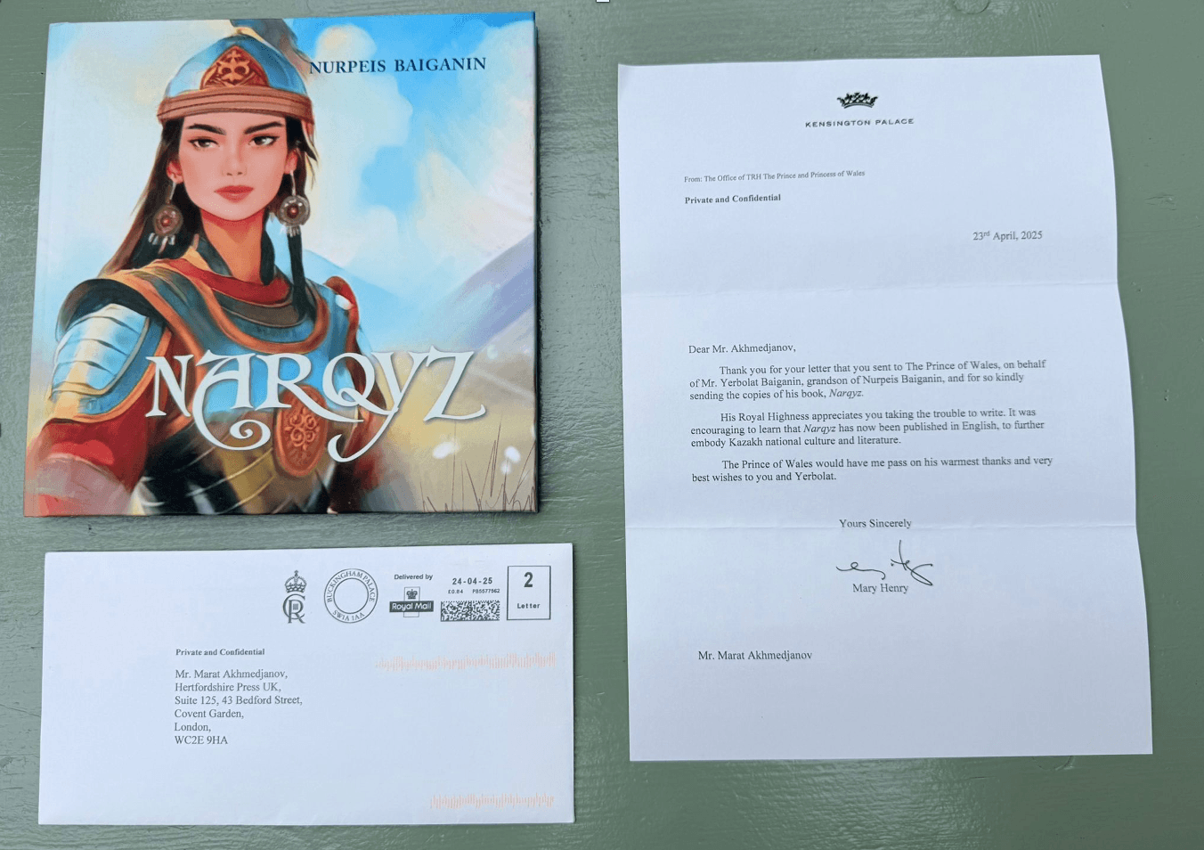 Казахский народный эпос “Narqyz” (“Наркыз”) получил признание от Принца Уэльского