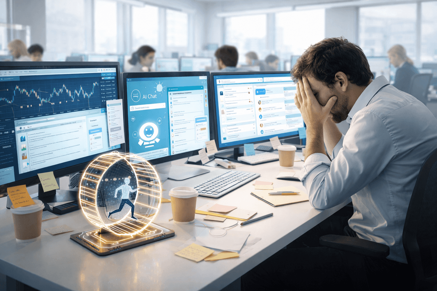 XXI век и мы. ИИ не снижает, а повышает нагрузку на людей